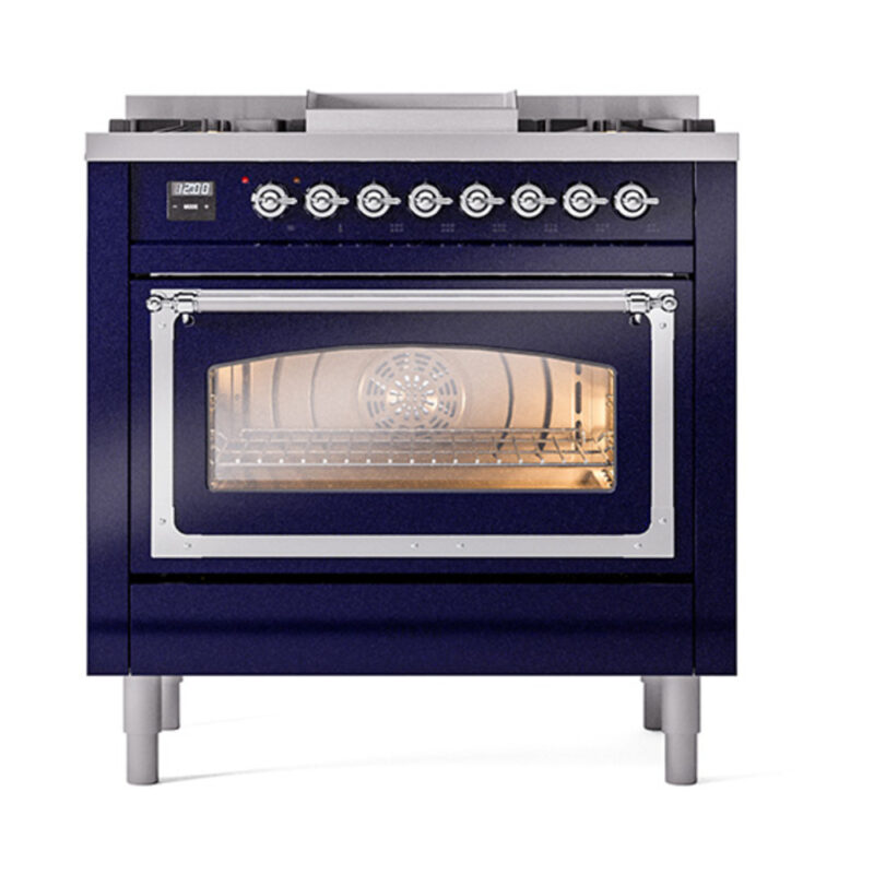 ILVE_UN36FNMPMBC_Nostalgie_II_30"_Dual_Fuel_Range_front_view