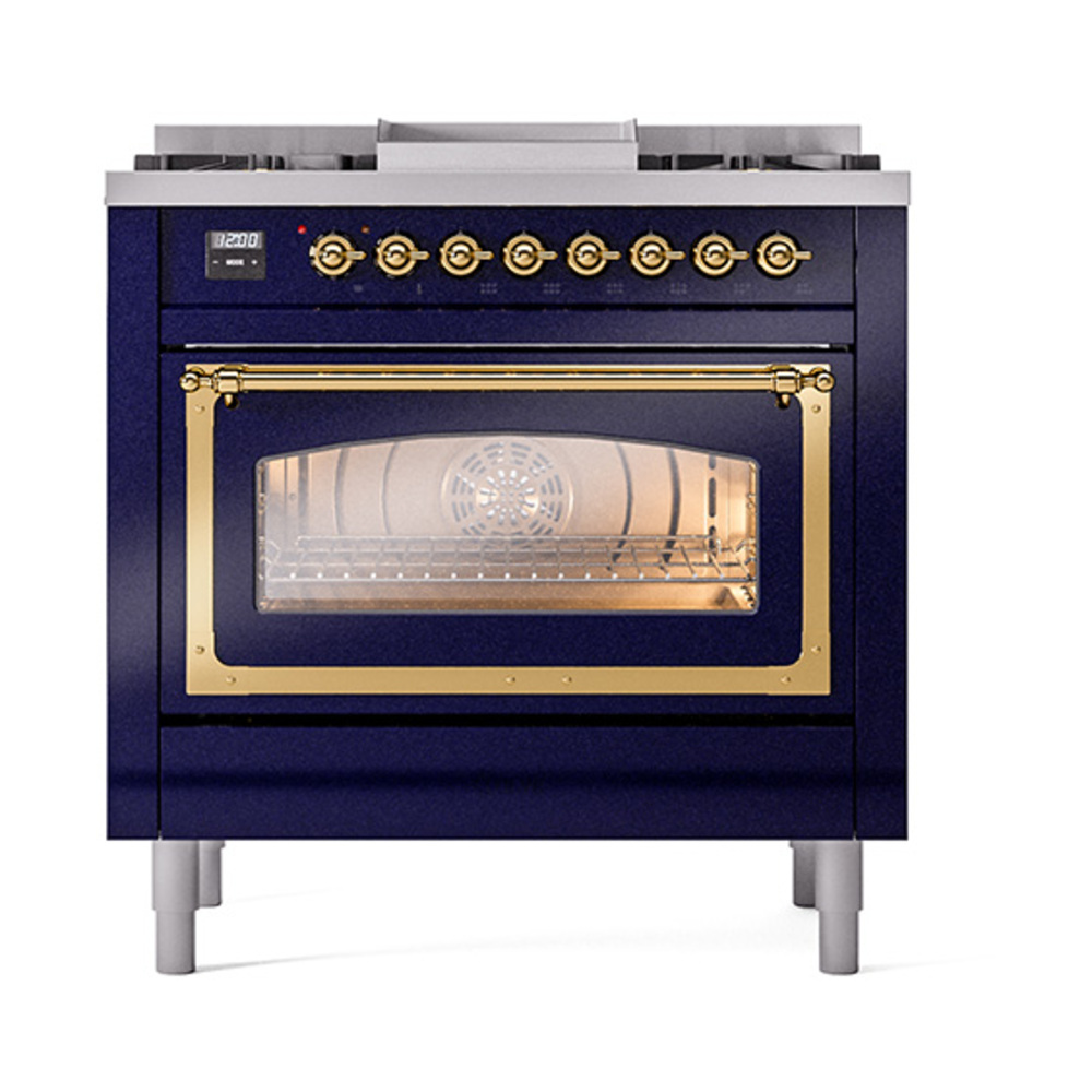 ILVE_UN36FNMPMBG_Nostalgie_II_30"_Dual_Fuel_Range_front_view