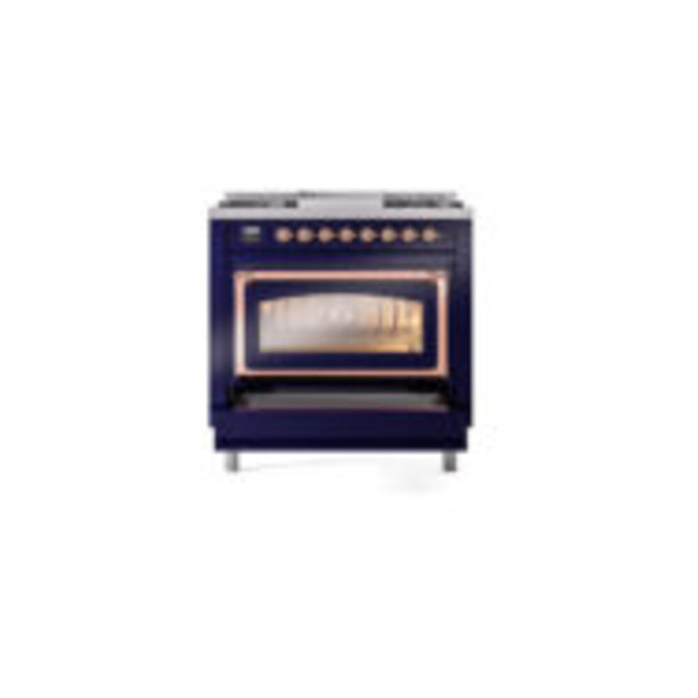 ILVE_UN36FNMPMBP_Nostalgie_II_30"_Dual_Fuel_Range_drawer_opened