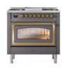 ILVE_UN36FNMPMGG_Nostalgie_II_30"_Dual_Fuel_Range_front_view