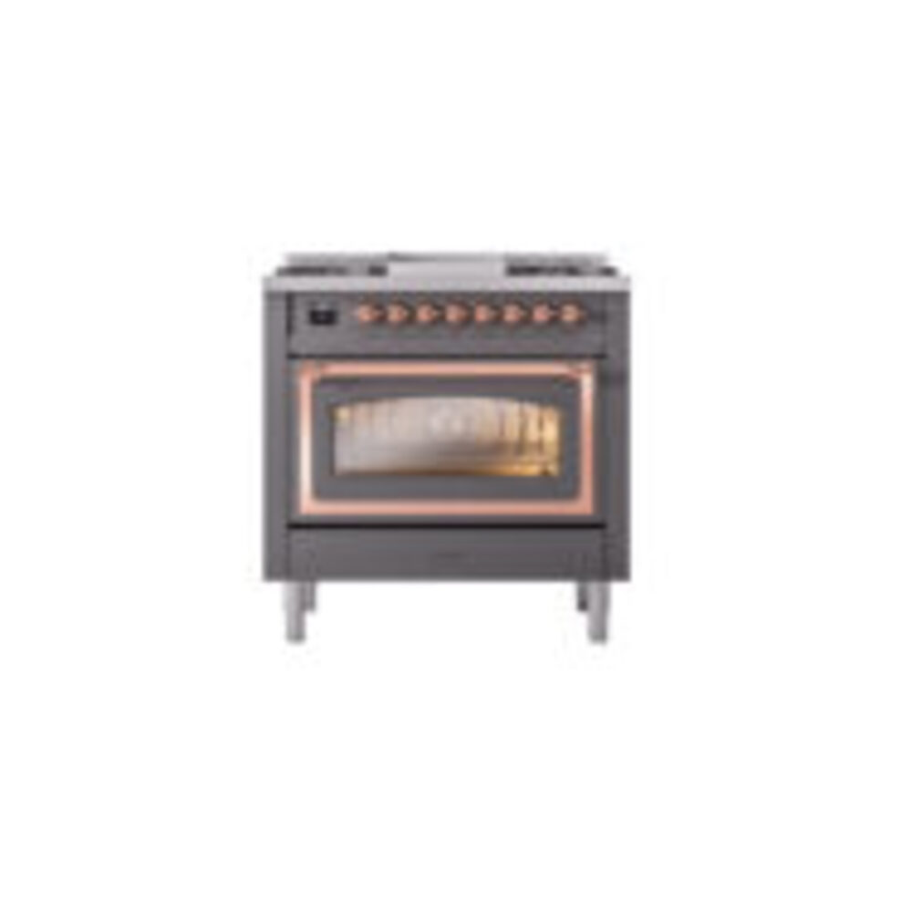 ILVE_UN36FNMPMGP_Nostalgie_II_30"_Dual_Fuel_Range_front_view