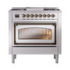 ILVE_UN36FNMPSSB_Nostalgie_II_30"_Dual_Fuel_Range_front_view