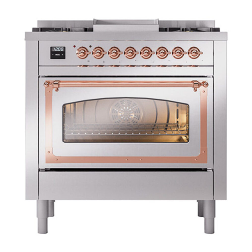 ILVE_UN36FNMPSSPLP_Nostalgie_II_30"_Dual_Fuel_Range_front_view