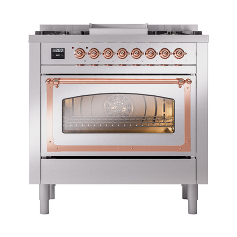 ILVE_UN36FNMPSSP_Nostalgie_II_30"_Dual_Fuel_Range_front_view