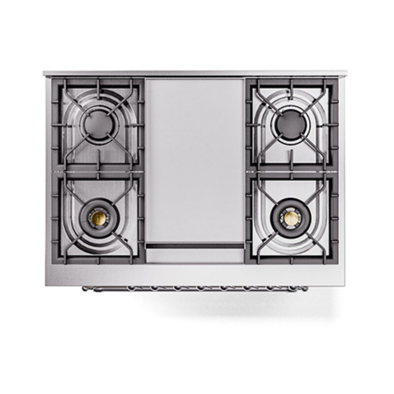 ILVE_UN36FQNMPAWBLP_Nostalgie_II_30"_Dual_Fuel_Range_top_view