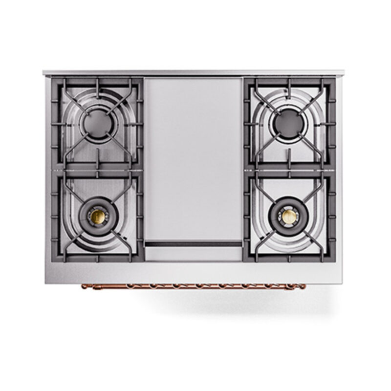 ILVE_UN36FQNMPAWPLP_Nostalgie_II_30"_Dual_Fuel_Range_top_view