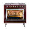 ILVE_UN36FQNMPBUB_Nostalgie_II_30"_Dual_Fuel_Range_oven_door_opened