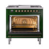 ILVE_UN36FQNMPEGBLP_Nostalgie_II_30"_Dual_Fuel_Range_oven_door_opened