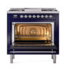 ILVE_UN36FQNMPMBCLP_Nostalgie_II_30"_Dual_Fuel_Range_oven_door_opened