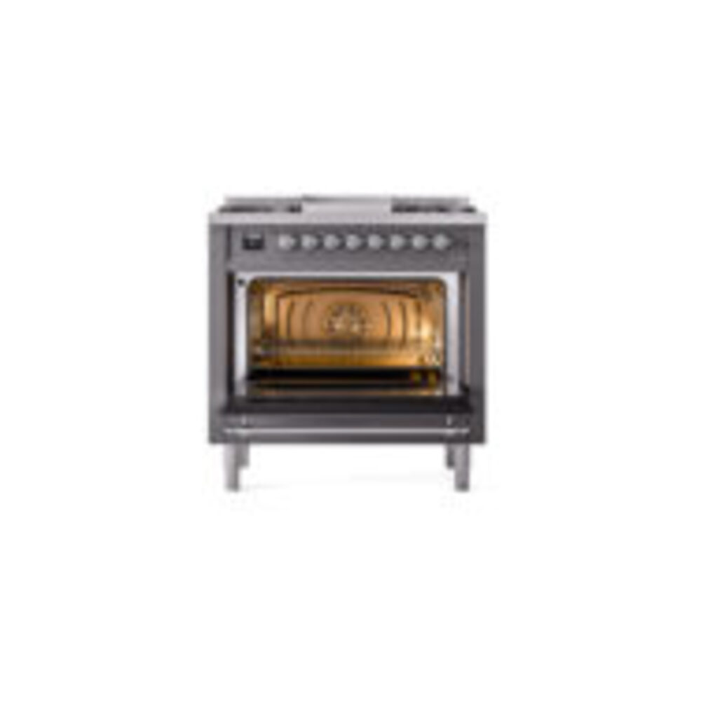 ILVE_UN36FQNMPMGC_Nostalgie_II_30"_Dual_Fuel_Range_oven_door_opened