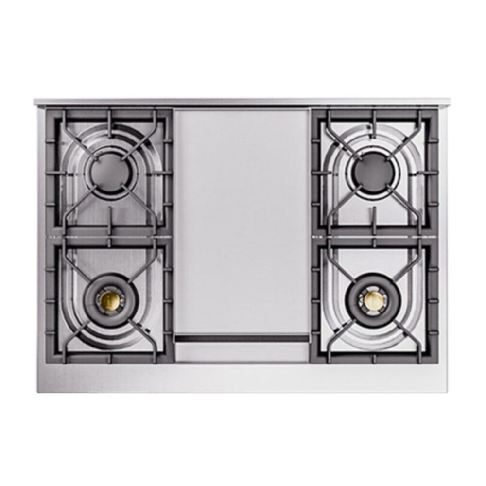 ILVE UN36FNM Nostalgie II Noblesse 36 inch Dual Fuel Range with 6 Burners and Griddle