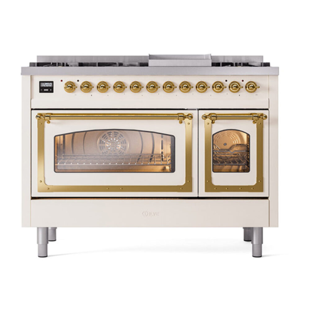 ILVE_UN48FNMPAWG_Nostalgie_II_48"_Dual_Fuel_Range_front_view