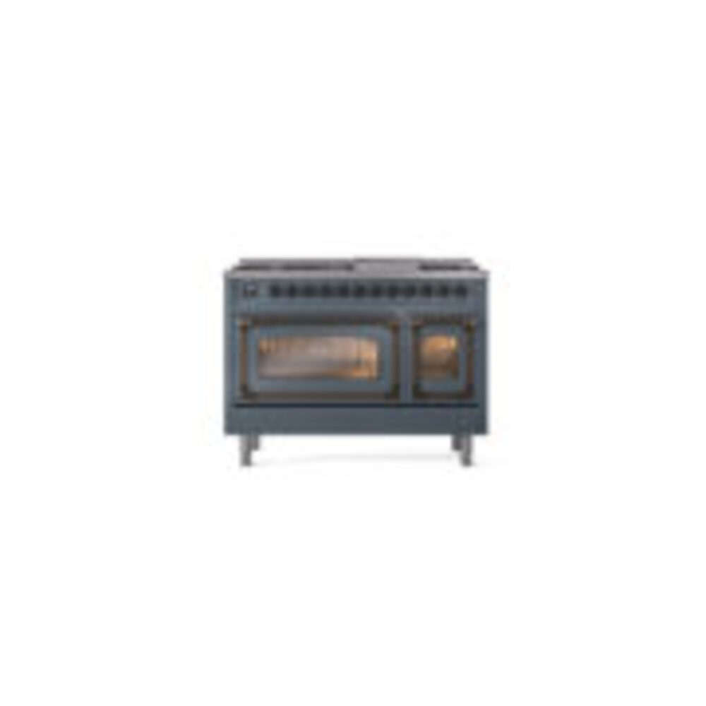 ILVE_UN48FNMPBGBLP_Nostalgie_II_48"_Dual_Fuel_Range_front_view
