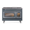 ILVE_UN48FNMPBGC_Nostalgie_II_48"_Dual_Fuel_Range_front_view