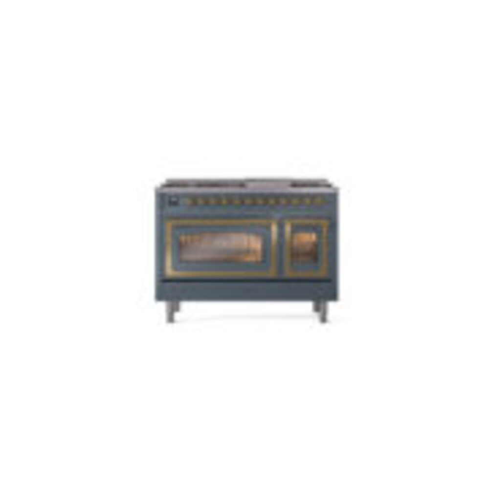ILVE_UN48FNMPBGGLP_Nostalgie_II_48"_Dual_Fuel_Range_front_view