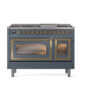 ILVE_UN48FNMPBGG_Nostalgie_II_48"_Dual_Fuel_Range_front_view