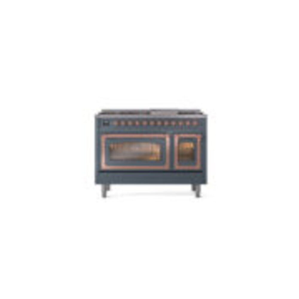 ILVE_UN48FNMPBGPLP_Nostalgie_II_48"_Dual_Fuel_Range_front_view