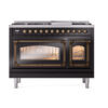 ILVE_UN48FNMPBKBLP_Nostalgie_II_48"_Dual_Fuel_Range_front_view