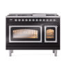 ILVE_UN48FNMPBKCLP_Nostalgie_II_48"_Dual_Fuel_Range_front_view