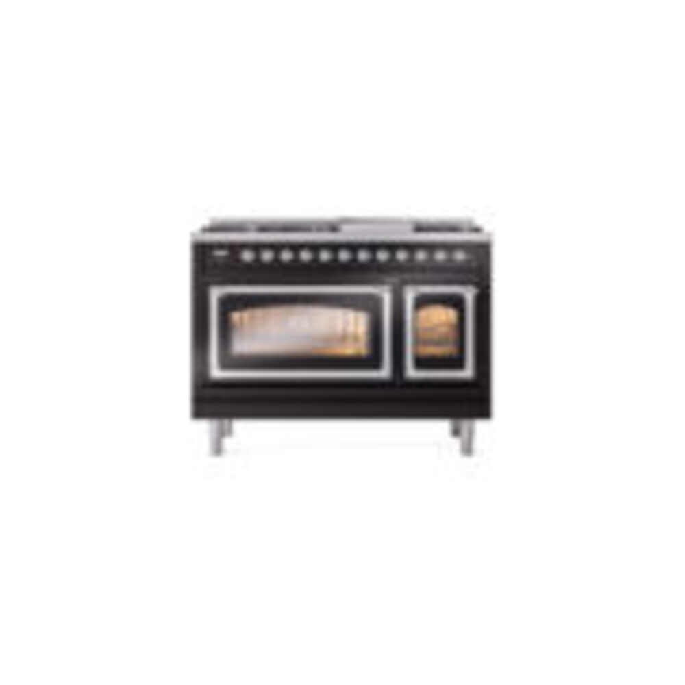 ILVE_UN48FNMPBKC_Nostalgie_II_48"_Dual_Fuel_Range_front_view