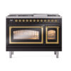 ILVE_UN48FNMPBKG_Nostalgie_II_48"_Dual_Fuel_Range_front_view