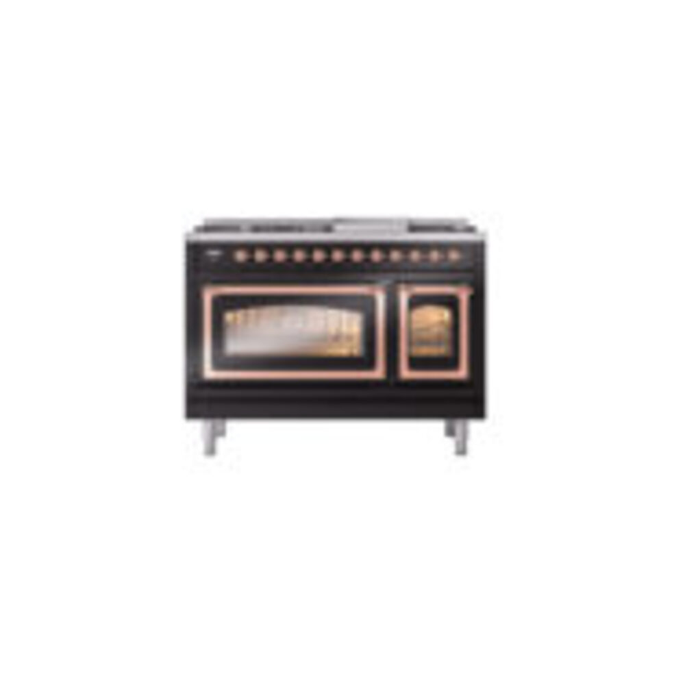 ILVE_UN48FNMPBKP_Nostalgie_II_48"_Dual_Fuel_Range_front_view