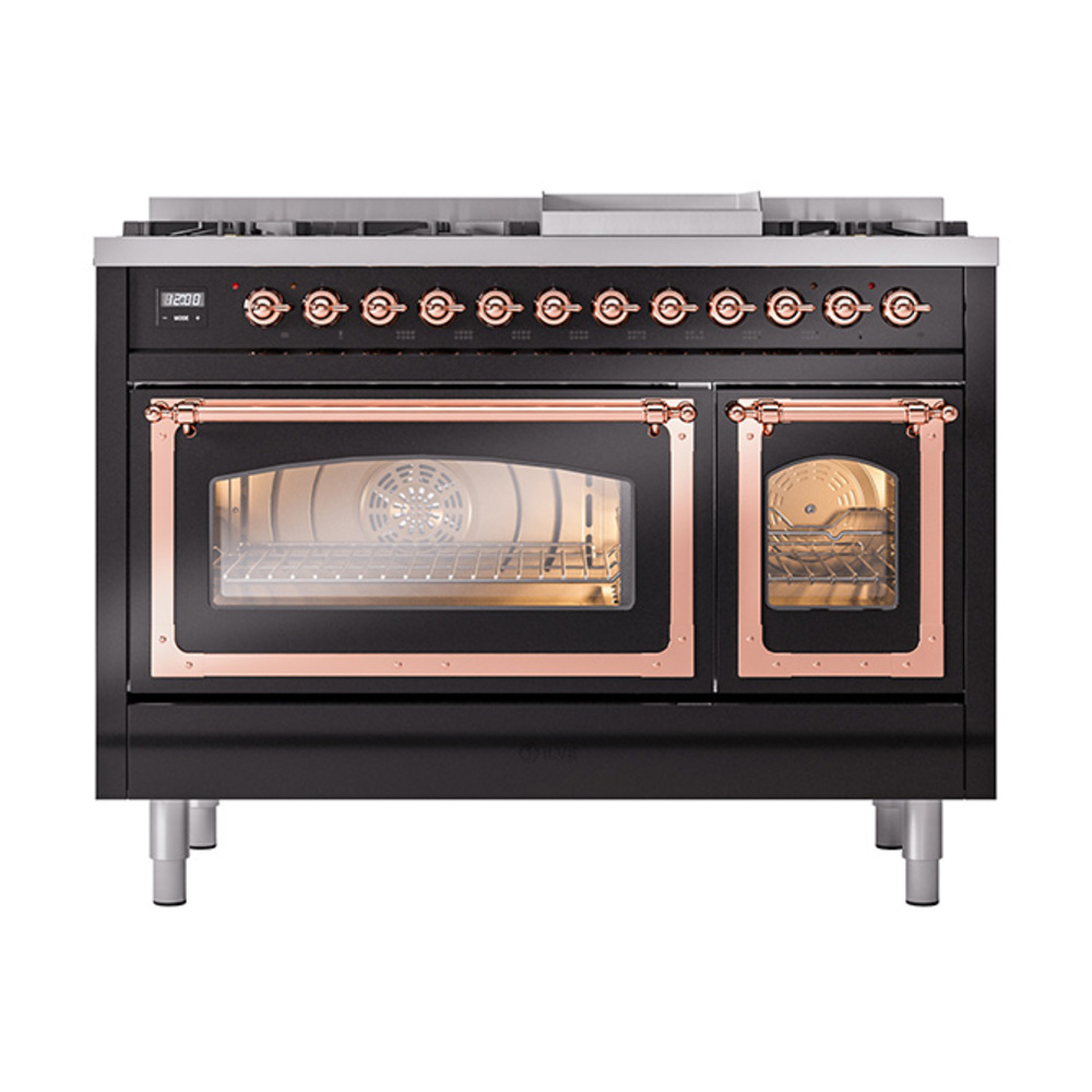 ILVE_UN48FNMPBKP_Nostalgie_II_48"_Dual_Fuel_Range_front_view