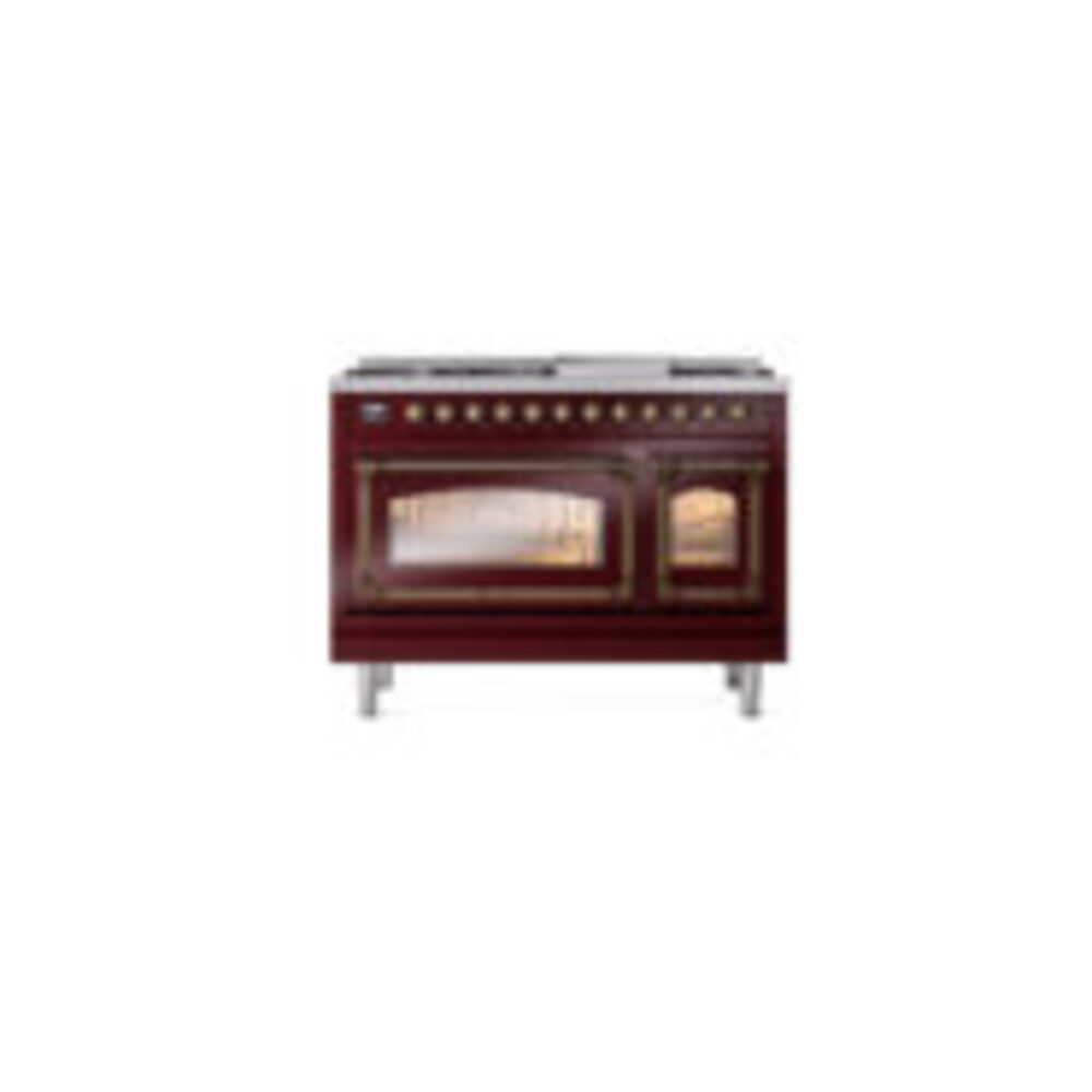 ILVE_UN48FNMPBUBLP_Nostalgie_II_48"_Dual_Fuel_Range_front_view