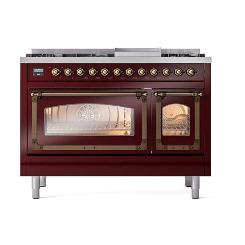 ILVE_UN48FNMPBUB_Nostalgie_II_48"_Dual_Fuel_Range_front_view