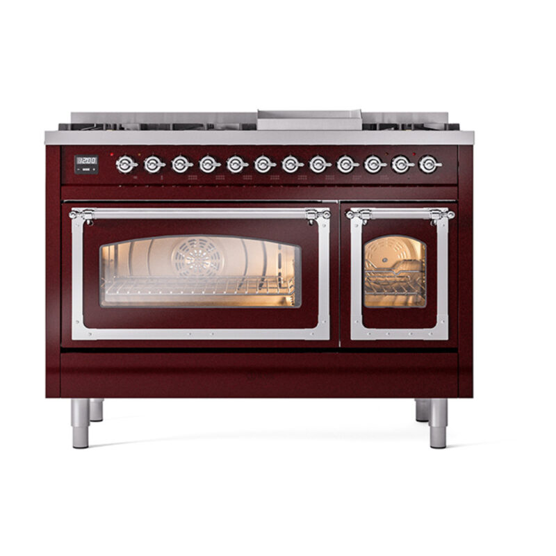 ILVE_UN48FNMPBUC_Nostalgie_II_48"_Dual_Fuel_Range_front_view