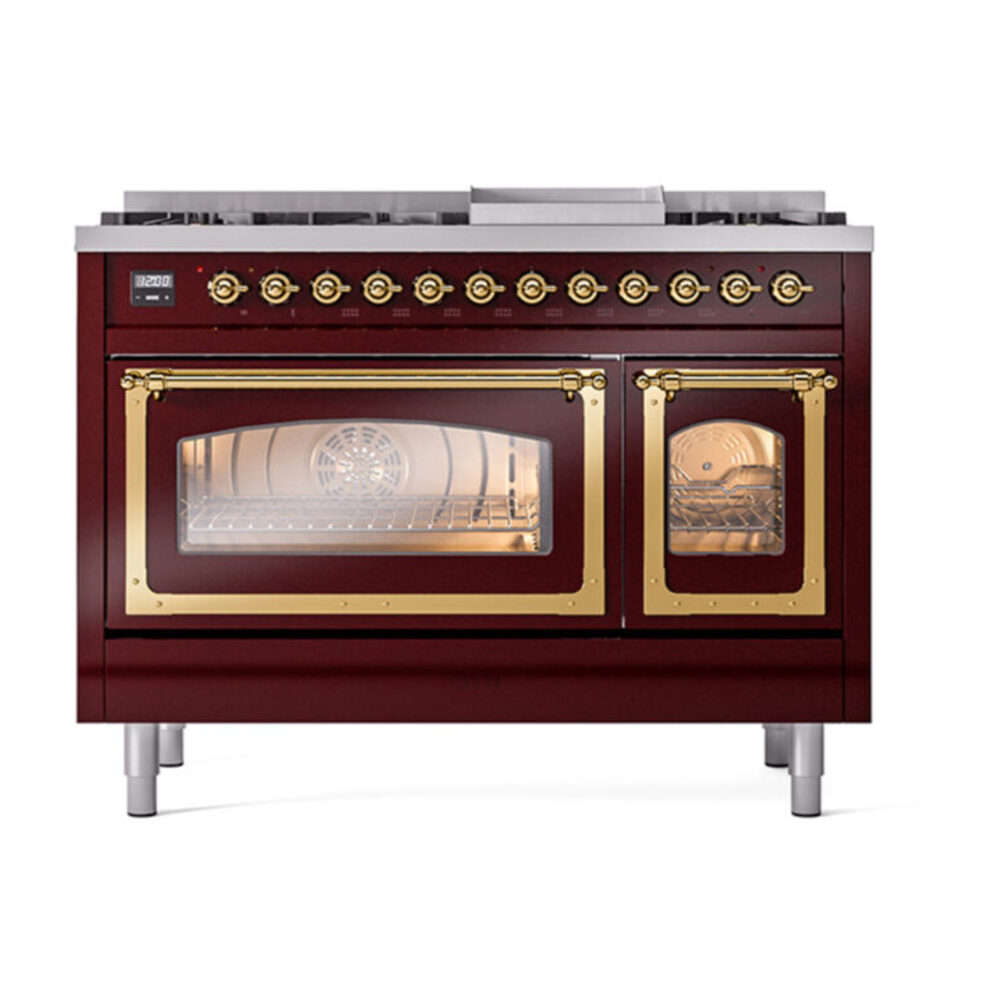 ILVE_UN48FNMPBUG_Nostalgie_II_48"_Dual_Fuel_Range_front_view