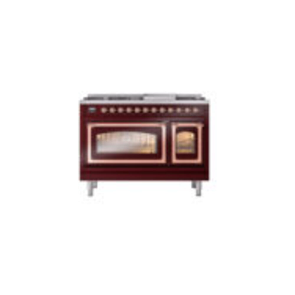 ILVE_UN48FNMPBUPLP_Nostalgie_II_48"_Dual_Fuel_Range_front_view