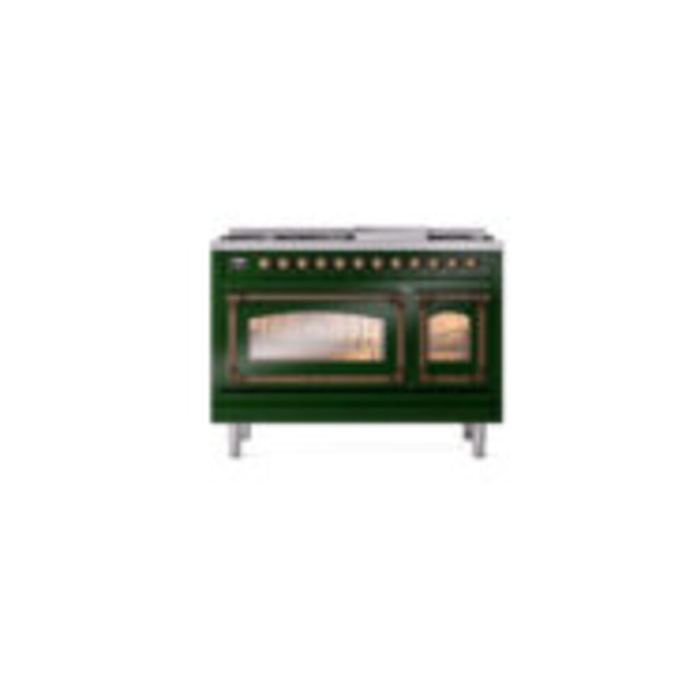 ILVE_UN48FNMPEGBLP_Nostalgie_II_48"_Dual_Fuel_Range_front_view