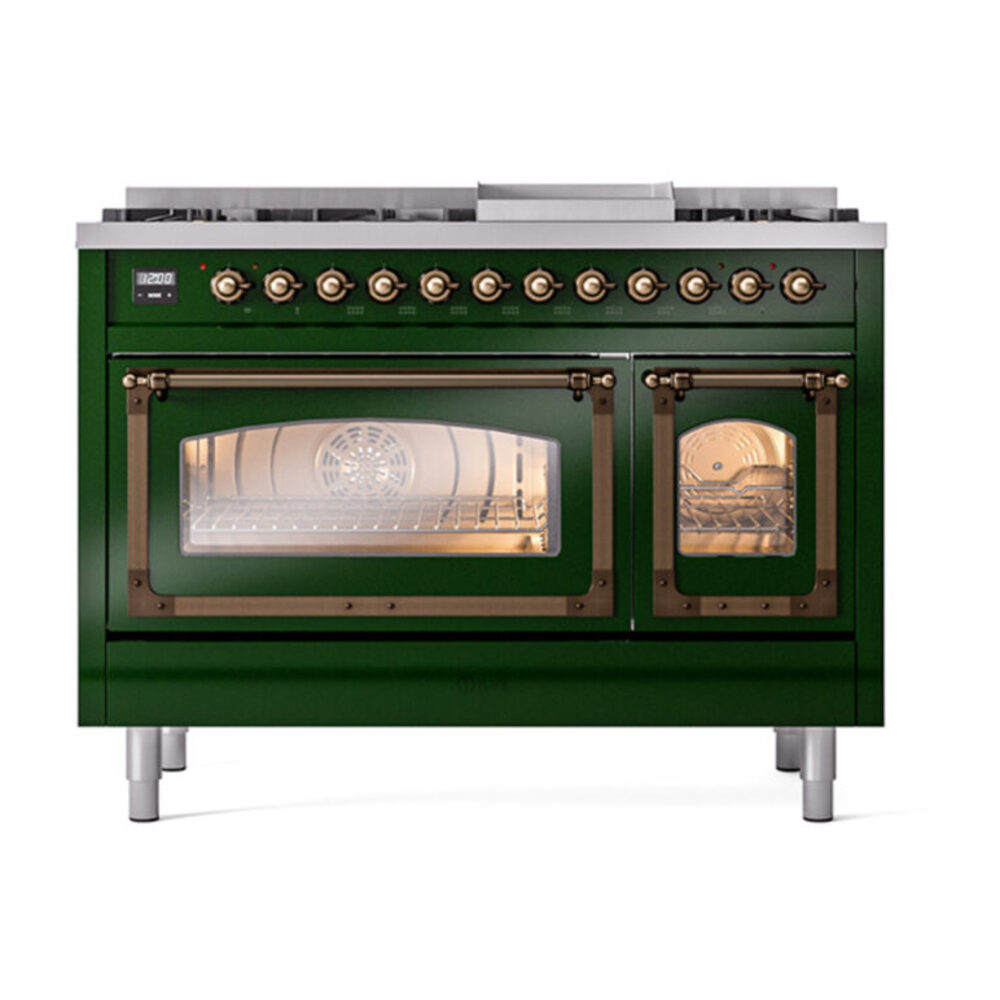 ILVE_UN48FNMPEGBLP_Nostalgie_II_48"_Dual_Fuel_Range_front_view
