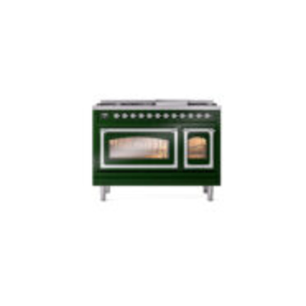 ILVE_UN48FNMPEGCLP_Nostalgie_II_48"_Dual_Fuel_Range_front_view