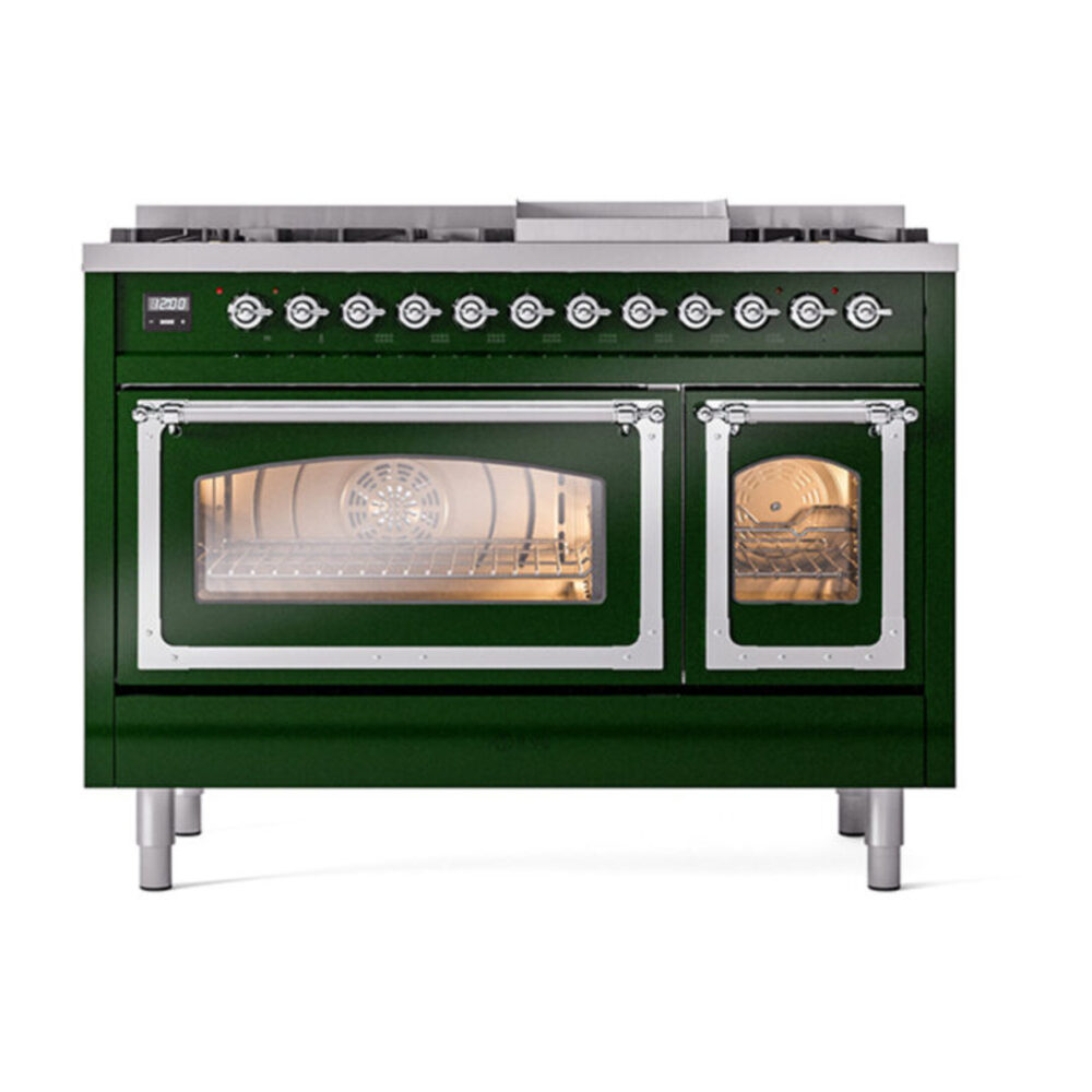 ILVE_UN48FNMPEGCLP_Nostalgie_II_48"_Dual_Fuel_Range_front_view