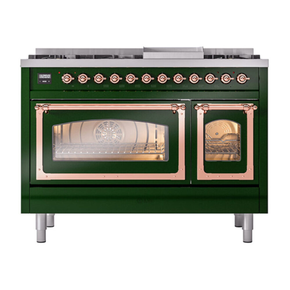 ILVE_UN48FNMPEGP_Nostalgie_II_48"_Dual_Fuel_Range_front_view