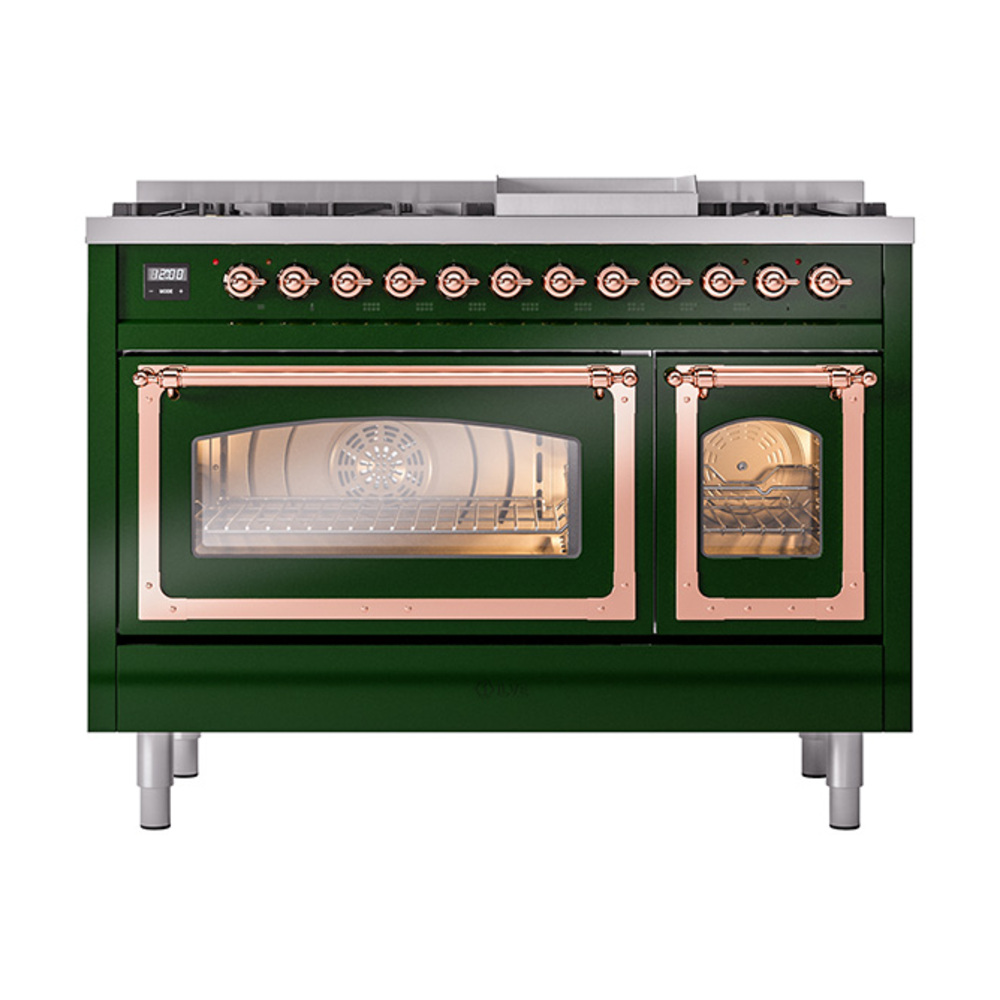 ILVE_UN48FNMPEGP_Nostalgie_II_48"_Dual_Fuel_Range_front_view