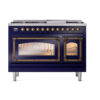 ILVE_UN48FNMPMBB_Nostalgie_II_48"_Dual_Fuel_Range_front_view