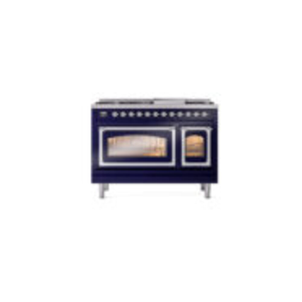 ILVE_UN48FNMPMBCLP_Nostalgie_II_48"_Dual_Fuel_Range_front_view