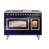 ILVE_UN48FNMPMBG_Nostalgie_II_48"_Dual_Fuel_Range_front_view