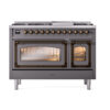 ILVE_UN48FNMPMGB_Nostalgie_II_48"_Dual_Fuel_Range_front_view