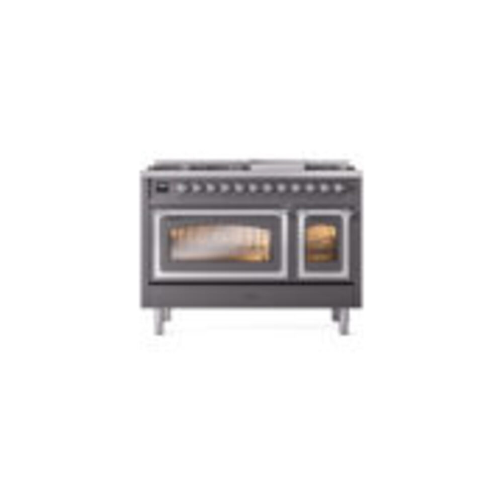 ILVE_UN48FNMPMGCLP_Nostalgie_II_48"_Dual_Fuel_Range_front_view