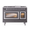ILVE_UN48FNMPMGC_Nostalgie_II_48"_Dual_Fuel_Range_front_view