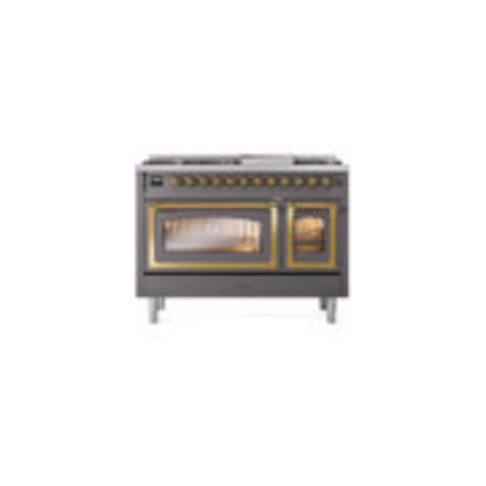 ILVE_UN48FNMPMGGLP_Nostalgie_II_48"_Dual_Fuel_Range_front_view