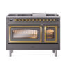 ILVE_UN48FNMPMGG_Nostalgie_II_48"_Dual_Fuel_Range_front_view