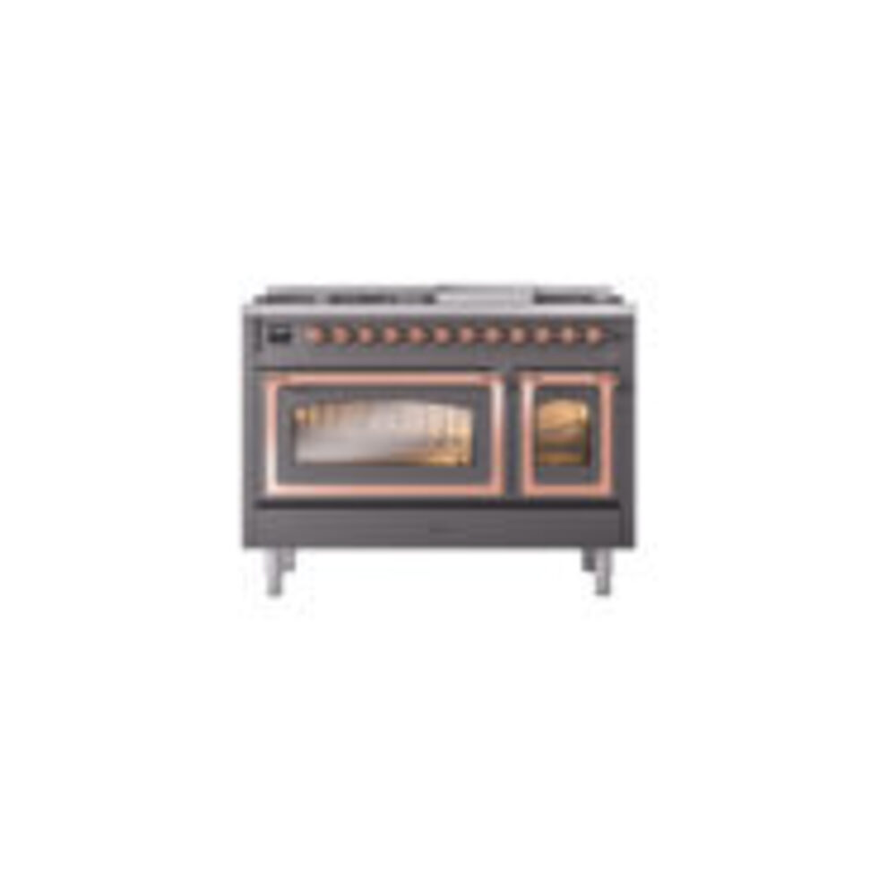 ILVE_UN48FNMPMGP_Nostalgie_II_48"_Dual_Fuel_Range_front_view