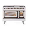 ILVE_UN48FNMPRABLP_Nostalgie_II_48"_Dual_Fuel_Range_front_view