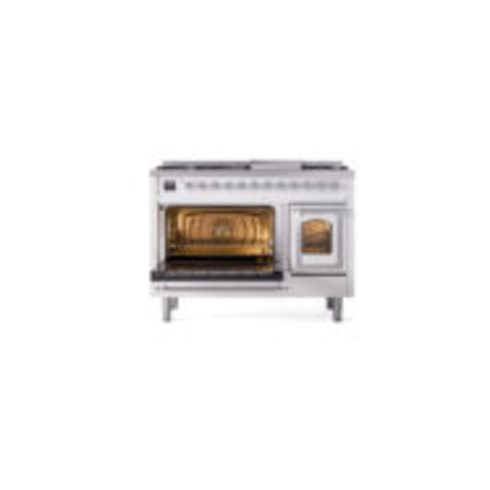 ILVE_UN48FNMPRACLP_Nostalgie_II_48"_Dual_Fuel_Range_main_oven_door_opened