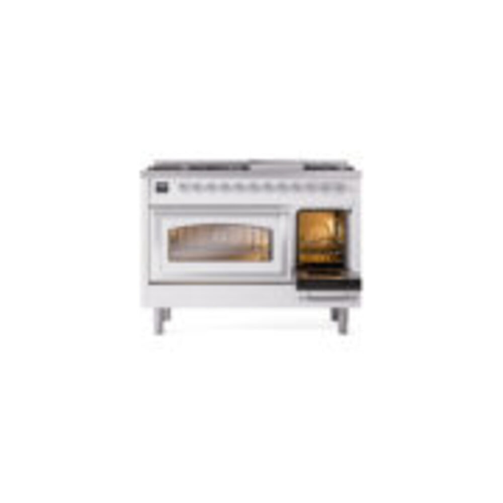 ILVE_UN48FNMPRACLP_Nostalgie_II_48"_Dual_Fuel_Range_side_oven_door_opened